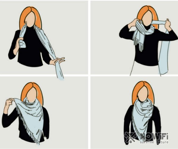 Как приятно повязать шарф на шее