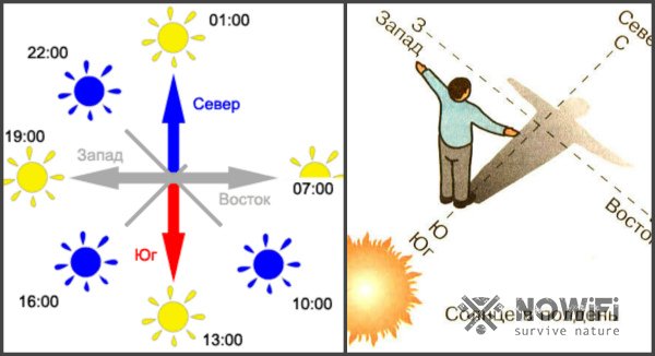 Как определить стороны света