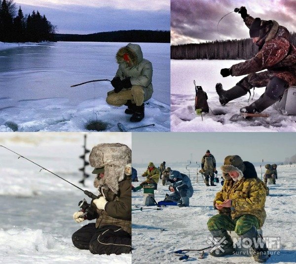 Как спрятаться от ветра во время зимней рыбалки