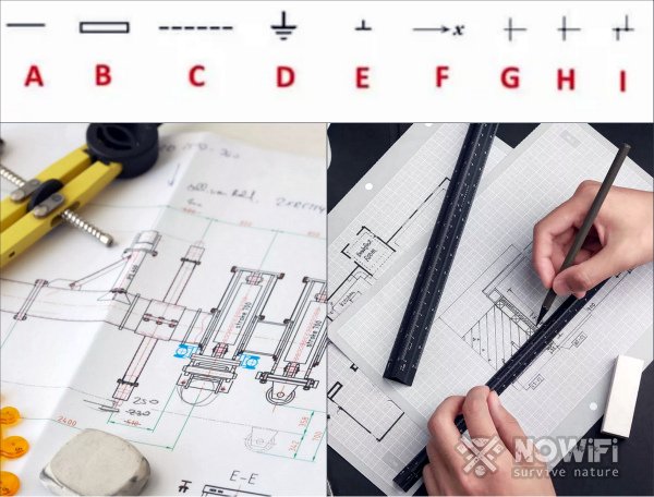 Условные обозначения на чертежах